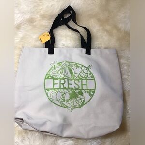 NWT shopping tote “fresh” with vegetables handmade washable